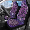 thumbnail image 1 of Pzuqiu Mandala Car Front Seat Cover Soft Comfortable 2 Pack Car Seats Covers Front Seats Only Easy to Install Anti-Slip Auto Interior Covers Full Coverage Universal Fit for Cars SUV, 1 of 7