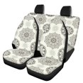 thumbnail image 1 of Pzuqiu Mandala Pattern Car Seat Covers 3 PCS, Front and Rear Seat Cover Set Polyester Non-Slip Washable for Sedans Cars Trucks, 1 of 10