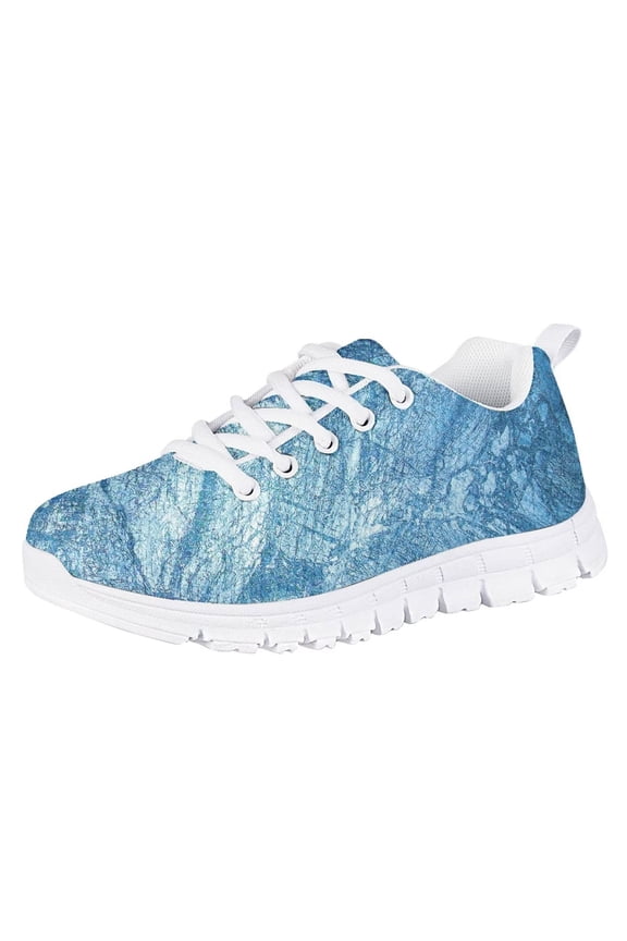 Marble Print Kids Running Shoes for Girls Size 11.5 Non-slip Tennis Shoes Outdoor Sport Shoes Lightweight Walking Sneakers