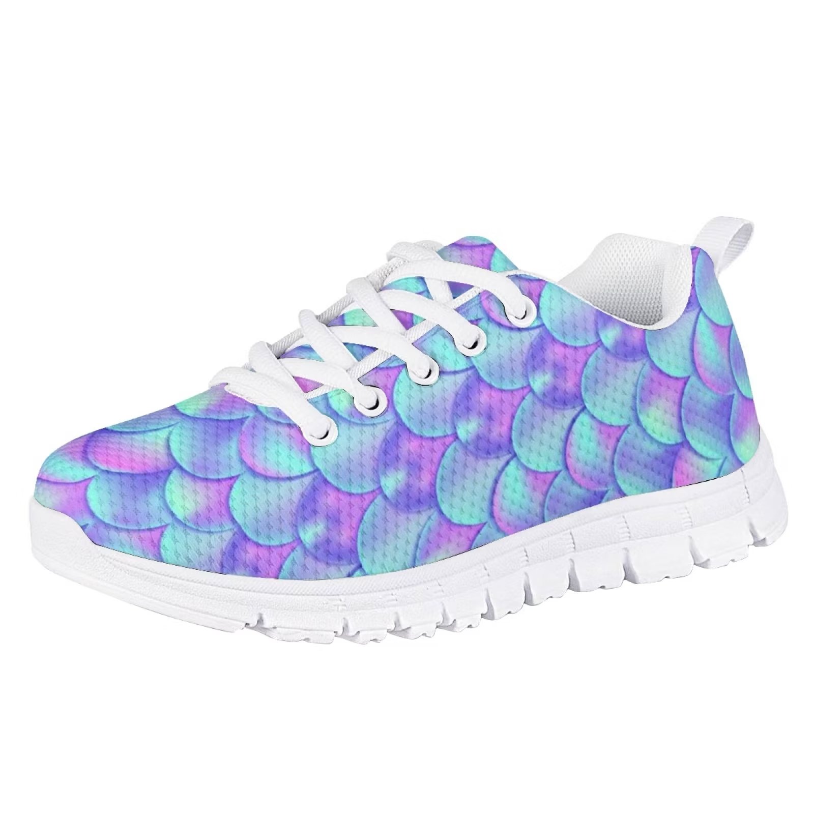 GIFTPUZZ Men's Lightweight Sports Sneakers - Breathable Mesh Running Shoes With Wedge Sole, Valentine's Rose Color