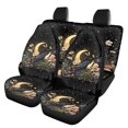 thumbnail image 1 of Pzuqiu Moon and Floral Pattern Car Seat Cover Full Set Breathable, Auto Interior Accessories, Suitable for Sedan Seats, Fit for Trucks, 1 of 10