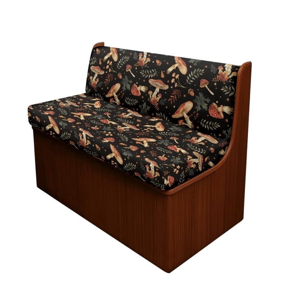 Pzuqiu Mushroom Rv Sofa Seat Covers Elastic Camper Cushion Slipcovers Stretchable Loveseat Sofa Furniture Protector for RV Camper Car Bench