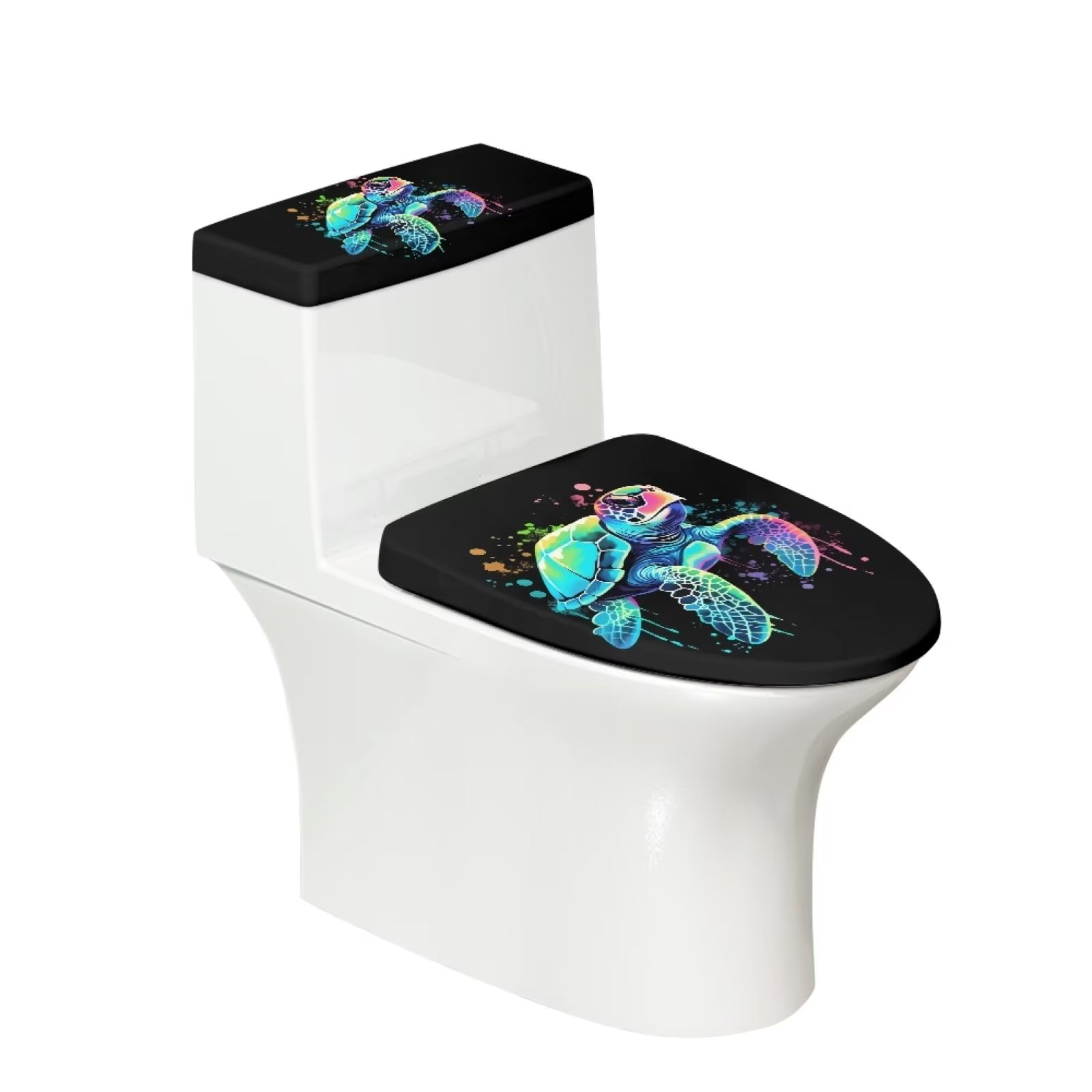 Pzuqiu Ocean Turtle Toilet Tank Covers for Bathroom Toilet Protector