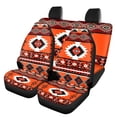thumbnail image 1 of Pzuqiu Orange Pattern Car Seat Covers Full Set 3 PCS, Car Seat Cover Full Set Polyester Interior Accessories Anti-Slip for Trucks most Cars Sedans, 1 of 10