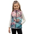 thumbnail image 1 of Pzuqiu Otter Kids Zip Up Vest Size 3 Toddler Girl Clothes Stretchy Comfortable Winter Lightweight Sleeveless Fleece Jacket with Pocket Wind Proof for Outdoor Activities, 1 of 7