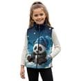 thumbnail image 1 of Pzuqiu Panda Boys Zip Up Sleeveless Vest Size 4 Comfortable Casual Fall Winter Warm Outerwear With Pockets Personalized Fashion Fall Outerwear Versatile for Daily Life, 1 of 7