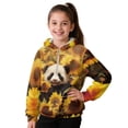 thumbnail image 1 of Pzuqiu Panda Hoodies for Teen Girls Size 6-7 Comfortable Long Sleeve Sweatshirt Kids Warm Soft Fall Outfits Fashion Clothing Washable Casual for Outdoor Activities, 1 of 7