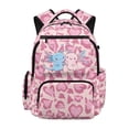 thumbnail image 1 of Pzuqiu Pink Axolotl Print School Backpack for Girls 17 Inch Ultra Soft Breathable School Bag with Multi Pockets Padded Straps for 8-14 Years Old Primary Middle School, 1 of 7