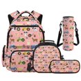 thumbnail image 1 of Pzuqiu Pink Farm Tractor 4-Piece Girls Backpack Set - 17 Inch Large Capacity Schoolbag with Insulated Lunch Box Pencil Case Water Bottle Holder Bookbag for Girls 10-12 Elementary Middle School, 1 of 7