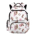 thumbnail image 1 of Pzuqiu Pink Horse Bow School Backpacks 17 Inch Large Capacity Kids Teenagers Schoolbags Bookbags Casual Travel Daypack with Front Zipper Breathable Teen Girls Backpack, 1 of 7