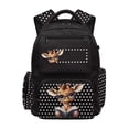 thumbnail image 1 of Pzuqiu Polka Dot Giraffe Schoolbag for Girls 17 Inch Lightweight Breathable Kids Backpacks 10-12 Years Old Laptop Daypack Portable School Bookbags with Adjustable Shoulder Strap, 1 of 7