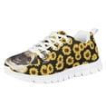 thumbnail image 1 of Pzuqiu Pug Dog Sneakers for Girls Size 2 Sunflower Black Boys Tennis Shoes Outdoor Athletic Running Shoes Lightweight Comfortable School Shoes, 1 of 5