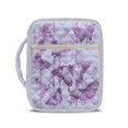 thumbnail image 1 of Pzuqiu Purple Butteflies Bible Covers for Women Quilted Large Capacity Bible Carrying Case Church Bag with Handle Scripture Book Cover Organizer Perfect Gift for Girls, 1 of 7