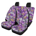 thumbnail image 1 of Pzuqiu Purple Camo Car Seat Cover 3 Pack, Car Seat Covers Full Set Polyester Breathable Easy to Install for Cars Trucks Sedans, 1 of 10