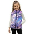 thumbnail image 1 of Pzuqiu Purple Dragon Kids Zip Up Vest Size 4 Casual Soft Winter Sleeveless Jacket with Pockets Wind Proof Fall Outfits Fashion Clothing Comfortable for Kids and Toddlers, 1 of 7