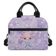 thumbnail image 1 of Pzuqiu Purple Highland Cow Insulated Lunch Tote Bag, Reusable Large Capacity Leakproof Lunch Box with Adjustable Strap for School Office Picnic Travel, 1 of 7