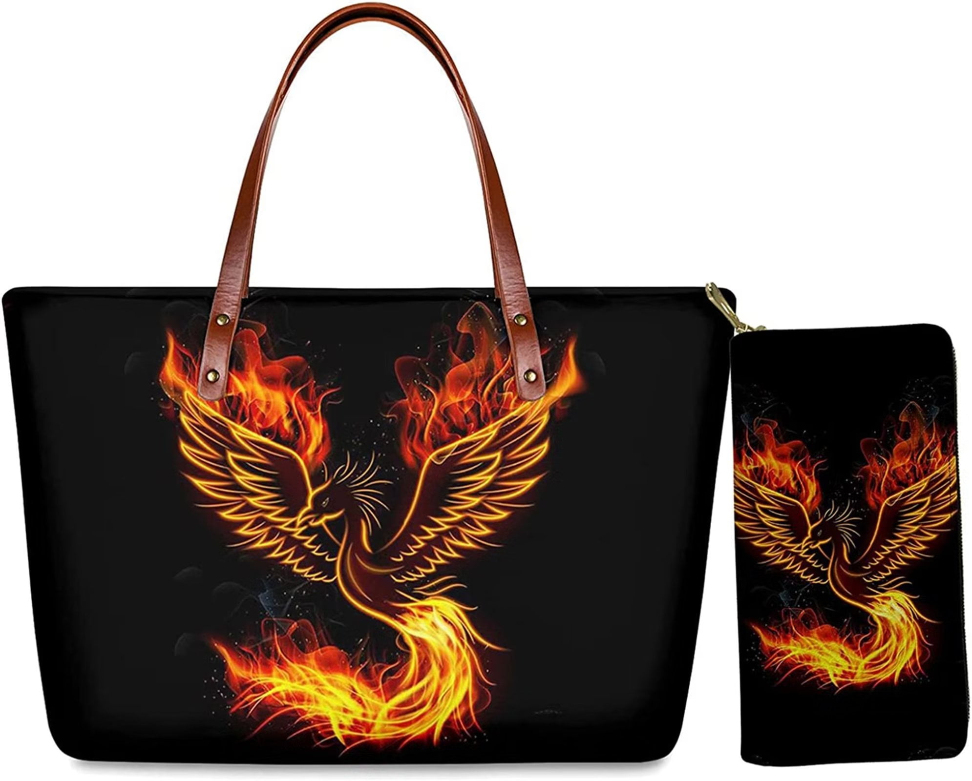 Phoenix leather shoulder bag