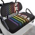 thumbnail image 1 of Pzuqiu Rainbow Pride 2-Piece Golf Cart Seat Covers - Breathable Washable Universal Fit for Most 2-Seater Golf Carts, LGBT Pride Golf Accessory, 1 of 10