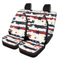 thumbnail image 1 of Pzuqiu Red Blue White Star Stripes Car Seat Covers Washable, Suitable for Vans Seats Automotive Vehicle Sedan Seats, Car Front Back Seat Covers for SUV Truck, 1 of 10