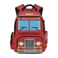 thumbnail image 1 of Pzuqiu Red Fire Truck Backpack for Boys 17 Inch Portable School Bookbags with Adjustable Shoulder Strap School Supplies Comfortable Travel Ruckpack Lightweight Laptop Daypack, 1 of 7