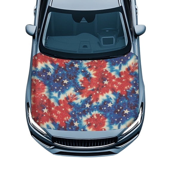 Pzuqiu Reinforcement Car Hood Protectors Swimsuit Fabric Car Hood Cover, Car Hood Cover Protector Vehicle Accessories for SUV Van Vehicles