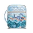 thumbnail image 1 of Pzuqiu Sea Turtle Bible Carrying Case for Women Fashion Large Quilted Bible Cover Lightweight Study Scripture Bag with Handle for Baptism Christenings Birthdays Celebrations, 1 of 7