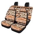 thumbnail image 1 of Pzuqiu Seat Protectors, Compatible with SUV Seats Van Seats, Car Seat Covers for Truck most Cars Full Set, Geometric Brown Pattern, 1 of 10