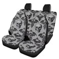thumbnail image 1 of Pzuqiu Skull Bat Car Seat Covers Sets 4Pcs Front Seat Protector Carseat Rear Split Bench Cover Universal Vehicle Seat Protector Fit Most Car, Truck, Suv, or Van, 1 of 7