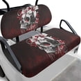 thumbnail image 1 of Pzuqiu Skull Floral 2-Piece Golf Cart Seat Covers Set - Breathable Washable Protective Covers for Most 2-Seater Golf Carts, 1 of 10
