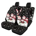 thumbnail image 1 of Pzuqiu Snowmen Car Seat Covers Full Set, Suitable for Auto Seats Automotive Seat Car Seats, Front and Rear Seat Cover Set for Cars Trucks, 1 of 10