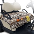 thumbnail image 1 of Pzuqiu Southwestern Geometric Quilted Golf Cart Seat Cover - 2-Person Universal Fit With 4 Storage Pockets, Non-Slip Protector for Golfers, 1 of 9
