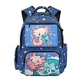 thumbnail image 1 of Pzuqiu Space Axolotl Schoolbag for Girls 17 Inch Backpacks Lightweight Bookbags Outdoor Camping Hiking Rucksack for Teenagers Students Comfortable Shoulder Bookbag 10-12 Years, 1 of 7