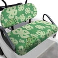 thumbnail image 1 of Pzuqiu St patrick's day Clover Pattern Golf Cart Seat Covers Washable, for Golf Carts, Golf Cart Front Seat Cover Kit, Compatible with 2 Person Seats Golf Carts Ezgo, 1 of 10