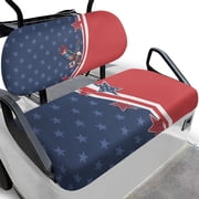 Pzuqiu Star Stripe Golf Cart Seat Protectors Breathable, Easy to Install, Suitable for Outdoor, Fit for Club Car
