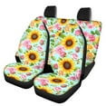 thumbnail image 1 of Pzuqiu Sunflower Automobile Seat Cover Sets 4 Pcs, Front Seat Protector Carseat Rear Split Bench Cover Universal for Car Truck SUV Easy to Install, 1 of 7