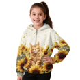 thumbnail image 1 of Pzuqiu Sunflower Cat Hoodies for Kids Versatile Stretchy Boys' Fashion Hoodies & Sweatshirts Practical Wind Proof Long Sleeve Jacket Outfits Personalized for Young Boys 12-13, 1 of 7