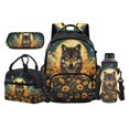 thumbnail image 1 of Pzuqiu Sunflower Wolf Kids Backpack for School Boys 8-12 School Backpacks Sets with Lunch Bag Pencil Case Water Bottle Holder 4 pcs Travel Bookpack with Shoulder Strap for Kids 8-12, 1 of 7