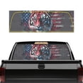 thumbnail image 1 of Pzuqiu Tiger USA Flag Grunge Print Pickup Car Window Stickers, Simple Installation Vinyl, Corrosion Proof Durable Truck Rear Window Decal Easy Installation, 1 of 8
