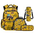 thumbnail image 1 of Pzuqiu Tractor Print 4-Piece Boys Backpack Set-17 Inch Large Capacity Backpack with Lunch Box Pencil Case Water Bottle Holder,Suitable for Elementary Middle School Back to School, 1 of 7