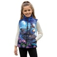 thumbnail image 1 of Pzuqiu Train Kids Zip Up Vest Size 9-10 Warm Comfortable Fall Outerwear Versatile Fashion Winter Lightweight Sleeveless Fleece Jacket with Pocket Casual for Teen Girls Trendy, 1 of 7