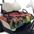 thumbnail image 1 of Pzuqiu Tropical Palm Tree Quilted Golf Cart Seat Cover - 2-Person Universal Fit With 4 Pockets, Non-Slip Protector for Golfers, 1 of 9
