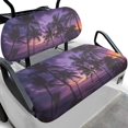 thumbnail image 1 of Pzuqiu Tropical Palm Tree Sunset Golf Cart Seat Covers | 2 Piece Breathable Washable Set For Golf Enthusiasts, 1 of 10