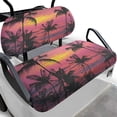 thumbnail image 1 of Pzuqiu Tropical Sunset Silhouette, Comfortable Easy Installation Golf Cart Seat Covers Kit Fit for Ezgo Club Car Precedent 2 Person Seats Golf Carts, 1 of 9