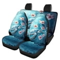 thumbnail image 1 of Pzuqiu Turtle Floral Car Seat Covers 3 Pack, Car Seat Covers Full Set Polyester Easy to Install Removable for Cars Trucks most Cars, 1 of 10