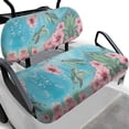 thumbnail image 1 of Pzuqiu Underwater Sea Turtle Hibiscus Golf Cart Seat Cover Set - Breathable Stretchable Polyester, All-Weather Protection, Easy Install for 2-Passenger Carts, 1 of 10