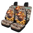 thumbnail image 1 of Pzuqiu Western Highland Cow Automotive Seat Covers Car Accessories Set Breathable Front and Rear Seat Cover Set Easy to Install Seat Protectors Cars Interior Covers For Sedans Trucks, 1 of 7