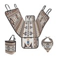 thumbnail image 1 of Pzuqiu Western Tribal Style Dog Car Seat Cover for Back Seat for L Cars, SUVs & Trucks Dogs Car Hammock with Hanging Car Trash Can & Dog Bandanas 3 Piece, 1 of 6