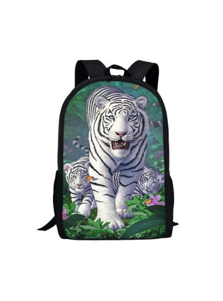 Rainbow Tiger Tongue Women Backpack 3D Trend Children School Bag Tiger  Stripes Dramatic Tiger Rucksack Teenage Travel Rucksack