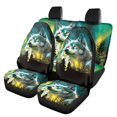 thumbnail image 1 of Pzuqiu Wolf Car Seat Covers Full Set Non-Slip, for Car Seats Sedan Seats Automotive Seats Suitable for Cars Trucks, 1 of 10