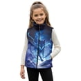 thumbnail image 1 of Pzuqiu Wolf Kid Outerwear Vest Size 7-8 Toddler Boy Clothes Lightweight Soft Zipper Winter Sleeveless Jacket with Pockets Fashion Fall Outerwear Versatile for Kids and Toddlers, 1 of 7